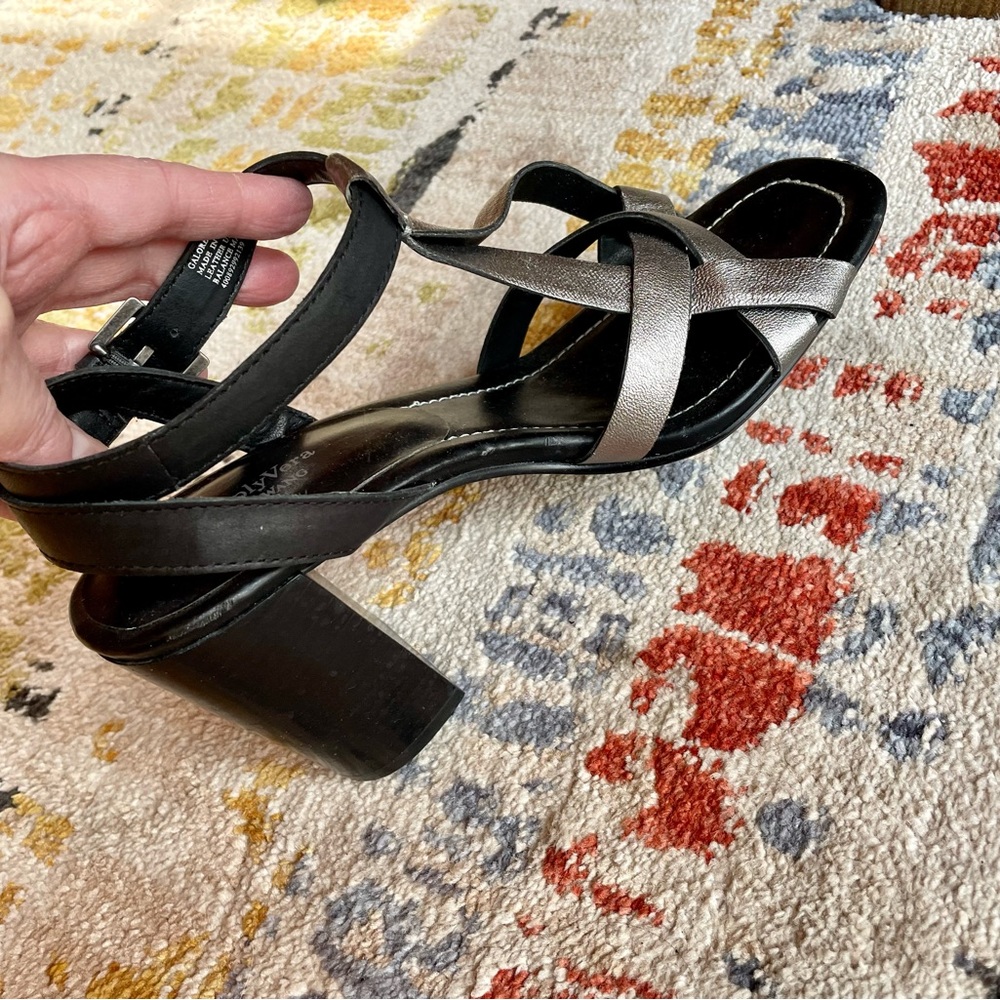 Vera Wang Leather Strappy Sandals